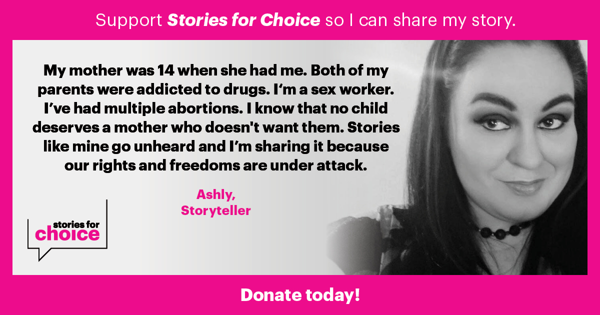 Stories for Choice banner